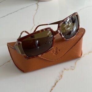 Seraphin Square Print Sunglasses with Case